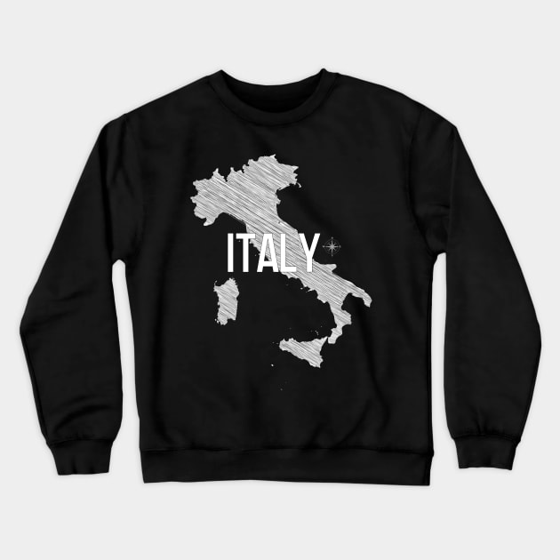 Country Wall Decor Italy Black and White Art Canvas Poster Prints Modern Style Painting Picture for Living Room Cafe Decor World Map Crewneck Sweatshirt by Wall Decor